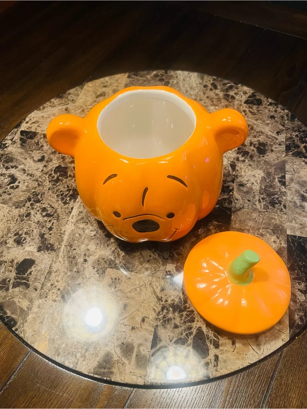 Halloween Winnie the Pooh Pumpkin Candy Jar - Orange
